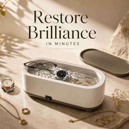 ZENVORA™ Ultrasonic Jewelry Cleaner | Professional 48kHz Deep Cleaning