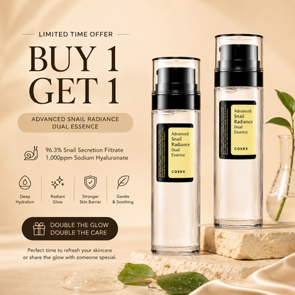 COSRX Snail 96 Mucin Power Essence 100ml Pack of 2 | Deep Hydration, Repair & Glow