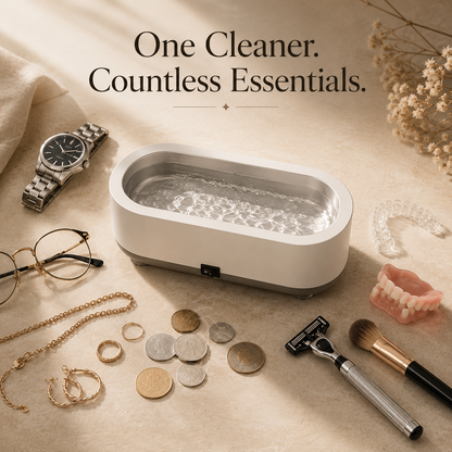 ZENVORA™ Ultrasonic Jewelry Cleaner | Professional 48kHz Deep Cleaning
