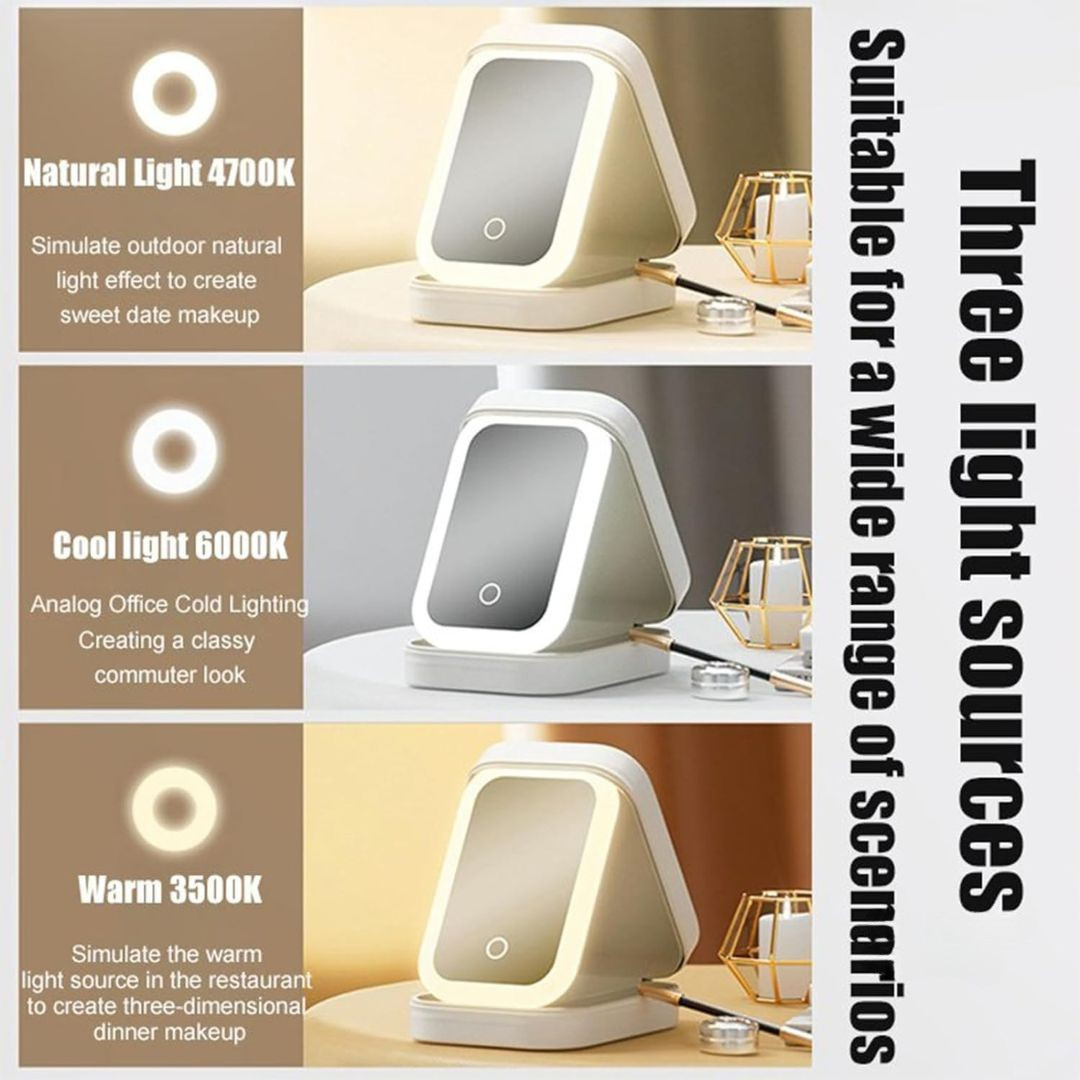 GlowCase™ LED Vanity Mirror Organize,Store & Perfect Your Makeup Anywhere