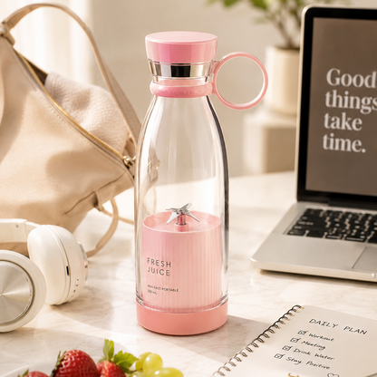 Zenvora Portable Blender 350ml – USB Rechargeable Mini Juicer Bottle
